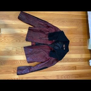 Faux leather jacket